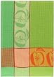 Waffle Weave 100% Cotton Granny Smith Apple Dishtowel 18" X 28" Set / 6