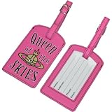 Pink Queen of the Skies Luggage Label Tag