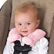 Kiddopotamus & Co Cushystraps Super Soft Strap Covers With Bunny Heads Pink Color