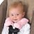 Kiddopotamus Cushystraps Super Soft Strap Covers, Pink Bunnies