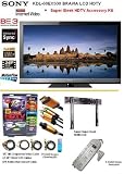 Sony KDL-60EX500 1080P 60 Inch LCD HDTV With The Super Sleek HDTV Accessory Kit Includes Professional Super Sleek  Slim Flat Mount + (2) 6FT Hdmi 1.3B Cables, 6FT Audio Interconnect Cable Screen Cleaner + Surge Protector