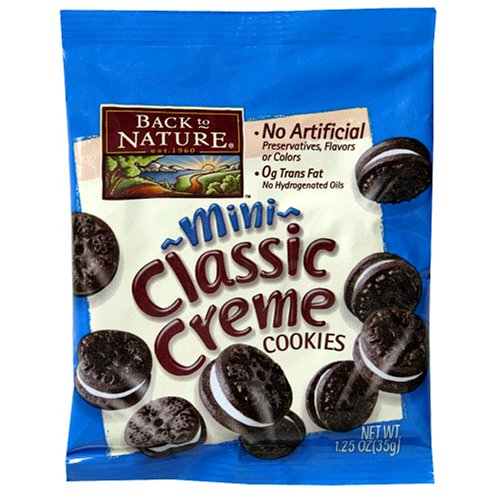 Back to Nature Mini Classic Creme Cookies, 1.25-Ounce Pouches (Pack of 48) by All Natural Crackers