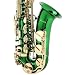 Cecilio Green Lacquer w/ Gold Accents Alto Saxophone w/ Carrying Case and Accessories