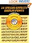 24 Special-Effects Display Fonts CD-ROM and Book (Dover Electronic Display Fonts)