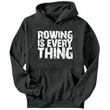 Rowing Is Everything Hobbies Mens Hoodie (Dark Silver, Sizes X-Small - XXX-Large)