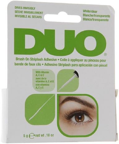 Duo Brush on Striplash Adhesive, White/Clear 0.18 oz (Pack of 2)