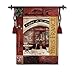 Paris France Tapestry Wallhanging Comes With Wall Hanging Rod and Tassels