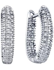 0.22CTW DIAMOND MICRO PAVE EARRINGS