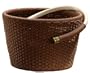 Suncast WHP80 Resin Wicker Garden Hose Pot with 80-Foot Hose Capacity (Hose Not Included)