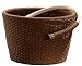 Suncast Resin Wicker Garden Hose Pot with 80' Hose Capacity #WHP80 (Hose not included)