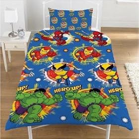 Parure Housse de Couette Marvel Super Hero Squad 137 x 198 cm