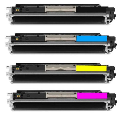 HI-VISION HI-YIELDS Compatible Toner Cartridge Replacement for Hewlett-Packard (HP) 126A CE310A CE311A CE312A CE313A (1 Black, 1 Cyan, 1 Yellow, 1 Magenta, 4-Pack) On Sale