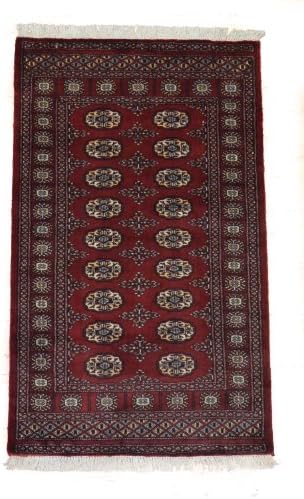Traditional Persian Bokhara Area Rugs - Soft, Durable and Long Lasting - Made From 100% Hand Knotted Wool - 3.08'x5.08'