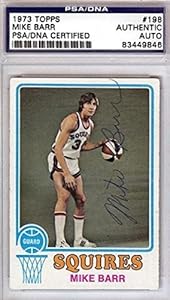 Mike Barr Autographed Signed 1973 Topps Card #198 #83449846 - PSA/DNA Certified - NFL Slabbed Autographed Cards