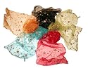 Chiffon Silk Style Scarf With Rosebud Embroidery