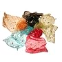 Chiffon Silk Style Scarf With Rosebud Embroidery