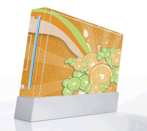 Citrus Decorative Protector Skin Decal Sticker for Nintendo Wii Console