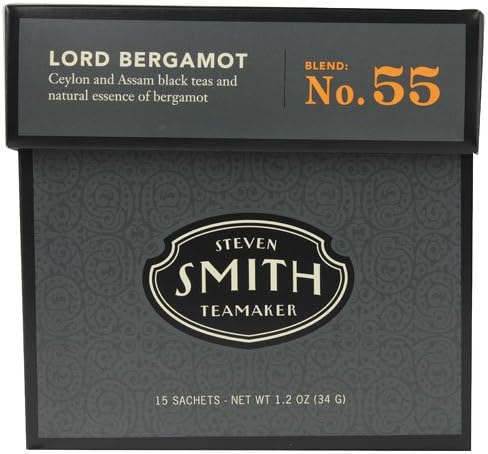 Steven Smith Teamaker Black Tea No. 55 Lord Bergamot -- 15 Tea Bags - 2 pc