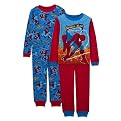 Boys' 4-piece Spiderman Pajama Set - Red/Blue