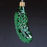 IMAGE OF Pack of 24 Noble Gems Blown Glass Old World Christmas Pickle Ornaments 3