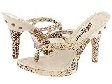 Akademiks - Akademiks 'Keia' AWF016-272 Beige High Heel Thong Style Sandel