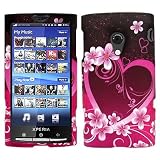 Crystal Hard PINK RUBBERIZED with HEART & FLOWERS Design Faceplate Cover Sleeve Case for SONY ERICSSON X10 XPERIA 51TZ0P9NO2L. SL160 Crystal Hard PINK RUBBERIZED with HEART & FLOWERS Design Faceplate Cover Sleeve Case for SONY ERICSSON X10 XPERIA