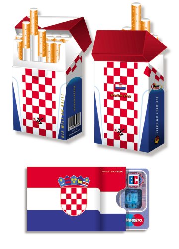 EM 2012 special – 1x cardbox UND 1x indo slipp im SET – KROATIEN / HRVATSKA / CROATIA