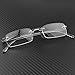 Astra Depot 1 Pair Bifocal Unisex Stylish Frameless Rimless Reader Reading Glasses Eyewear +2.00 Includes Smoke Portable Hard Case