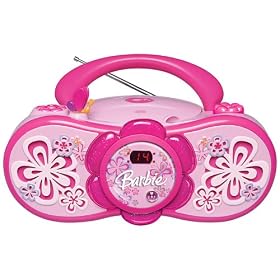 Click here to buy Barbie Bloombox BAR201 Portable CD Boombox with AM FM Radio by Emerson.