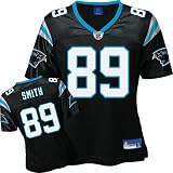 Steve Smith Black Reebok Replica Carolina Panthers Women's Jersey - Large