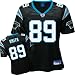 Steve Smith Black Reebok Replica Carolina Panthers Women's Jersey - Large