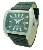 Kahuna Kus-0009G Mens Black Leather Strap Watch