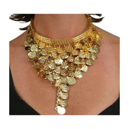 Click here to buy Necklace, Gold Color Coins, Triangular by Mid-East Manufacturing.