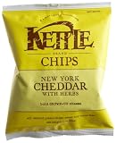 Kettle Chips-ny Cheddar/fd Srvce, 1-Ounce Units (Pack of 48)