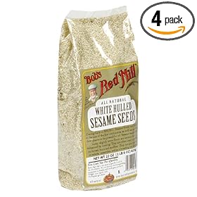 Bob's Red Mill White Hulled Sesame Seeds, 22-Ounce Packages (Pack of 4)