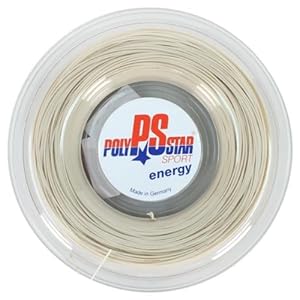 Poly Star Poly Star Energy 16G Reel Tennis String Natural