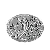 Mermaid on Anchor Belt Buckle