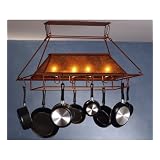 39X19Plain Frame Pot Rack Rt Am by Meyda
