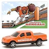 CINCINNATI BENGALS NFL 1/87 Scale Ford F-150 Pick-up Diecast Truck with Team Mascot Sticker