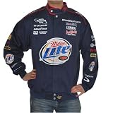 Mens Chase Authentics Nascar Pennzoil Winston Cup Series blue racing jacket. Very high quality Nascar fan gear with head turning logo embroideries all over the the jacket.