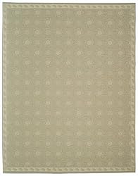 8'10" x 11'6" Rectangular Oscar Isberian Rugs Area Rug Riverbed Color Machine Made Belgium "Martha Stewart Collection" Pinwheel Design