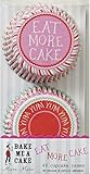 Meri Meri Eat More Cake and Yum Yum Cupcake Cases, 48-Pack