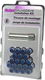 Special Promotion McGard 65554BCC Chrome With Blue Cap SplineDrive Wheel Installation Kit (M12 x 1.25 Thread Size) - For 5 Lug Wheels