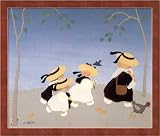 La Couvee Framed Canvas Art by Diane Ethier,25.6 in. x 21.1 in. Framed
