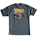 Back To The Future Movie Classic Car De Lorean Gray T-shirt Image