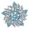 Turquoise Flower Pin Brooch