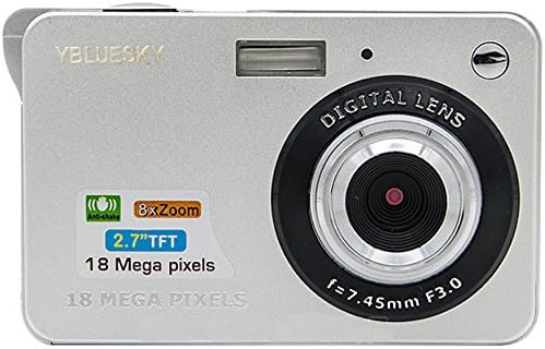 HugeCameraShop DC-530I 18MP 2.7-Inch LCD Screen Prinsam Digital Camera (Silver)