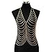 JoJo & Lin 2019 Multilayer Gold Chain Boho Sexy Body Chains Belly Dance Summer Beach Body Chain Fashion Charm Harness Chain Body Accessories Jewelry for Women and Girls