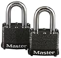 Master Lock Keyed-Alike Padlock, Rustoleum, 2-Pack #380T