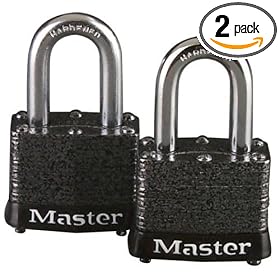 Master Lock 380T Keyed-Alike Padlock, Rustoleum, 2-Pack